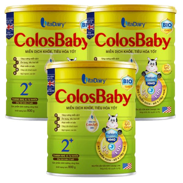 Combo 3 Sữa Colosbaby Bio Gold 2+ 800g (từ 2 tuổi)