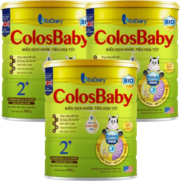 Combo 3 Sữa Colosbaby Bio Gold 2+ 800g (từ 2 tuổi)