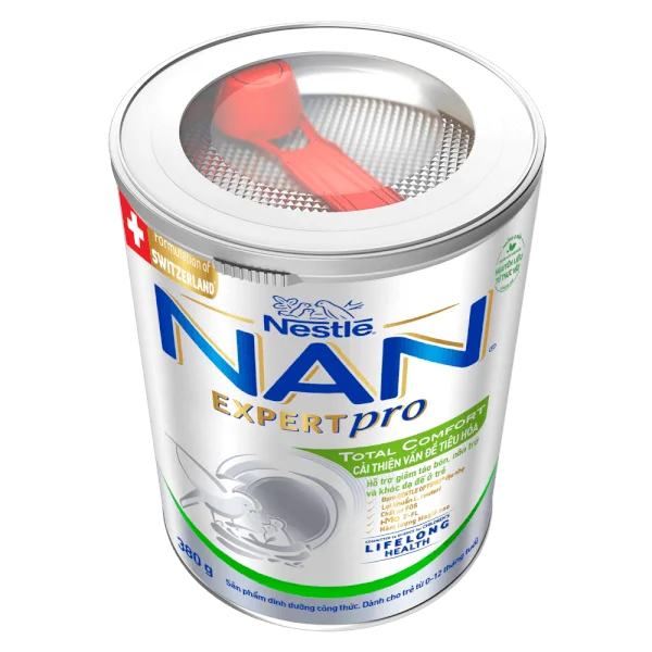 Sản phẩm dinh dưỡng công thức Nestlé NAN Expert Pro Total Comfort 380g (bé táo bón, nôn trớ, khóc dạ đề 0 - 12 tháng)