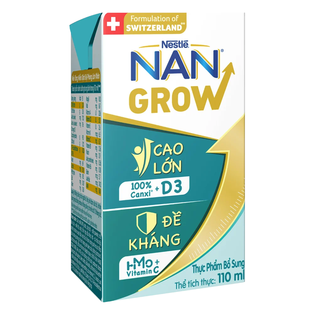 Combo 3 lốc thực phẩm bổ sung Nestlé NANGROW 9 (4x110ml)
