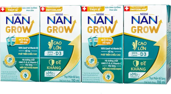 Thực phẩm bổ sung Nestlé NANGROW 9 (4x110ml)