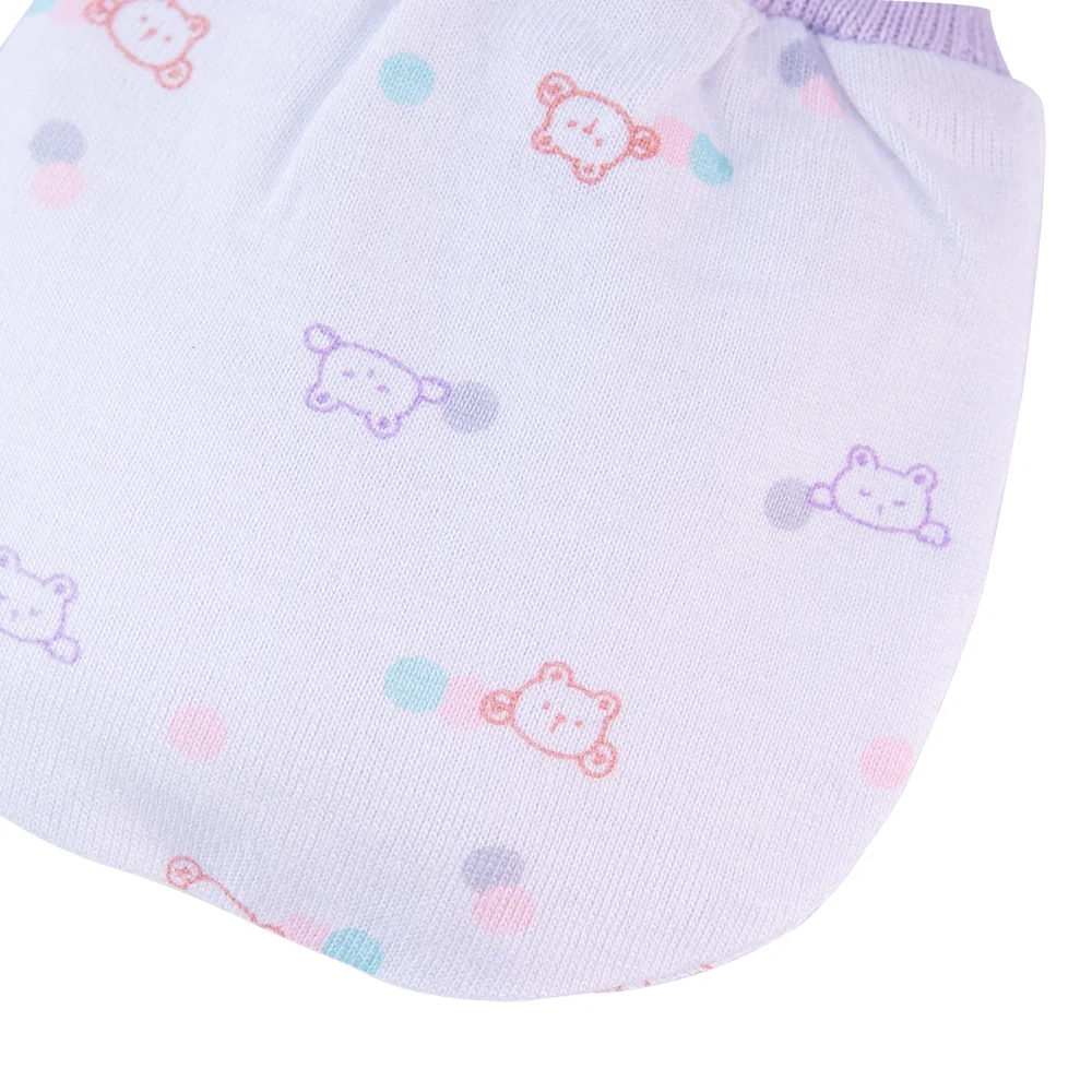 Cặp bao tay sơ sinh bo Animo HN522052 (NB,Tím)