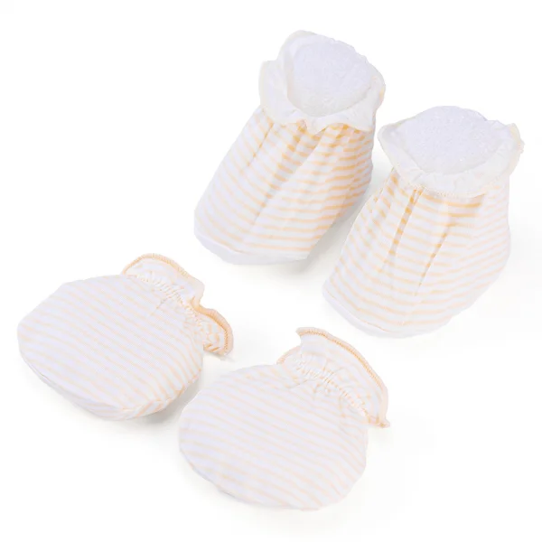 Bộ bao tay chân sơ sinh thun Animo BA1022047 (NB,Vàng sọc)