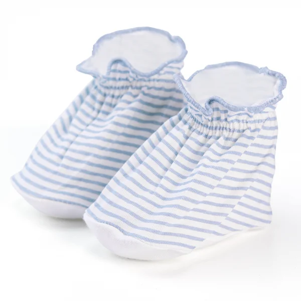 Bộ bao tay chân sơ sinh thun Animo BA1022045 (NB,Xanh sọc)
