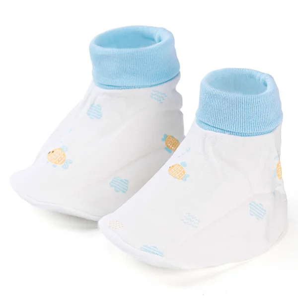 Bộ bao tay chân sơ sinh bo Animo BA1022036 (NB,Xanh họa tiết)