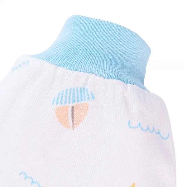 Bộ bao tay chân sơ sinh bo Animo BA1022036 (NB,Xanh họa tiết)