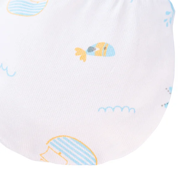 Bộ bao tay chân sơ sinh bo Animo BA1022036 (NB,Xanh họa tiết)