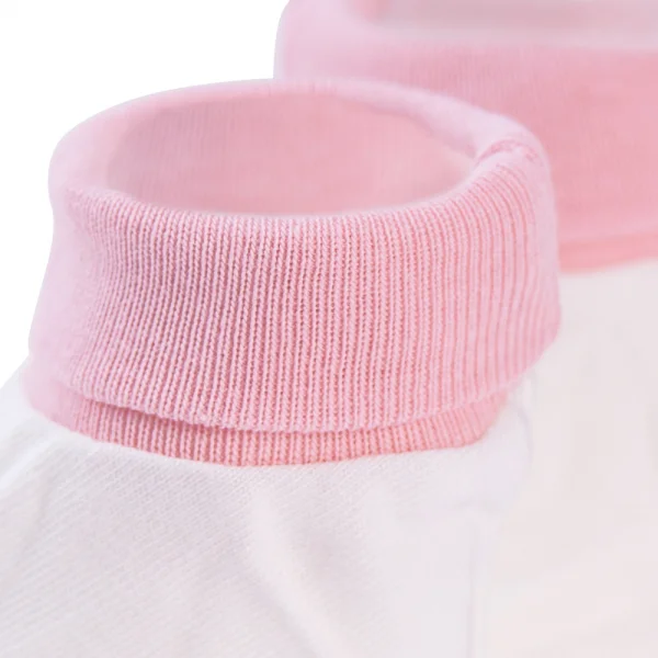 Bộ bao tay chân sơ sinh bo Animo BA1022034 (NB,Hồng họa tiết)