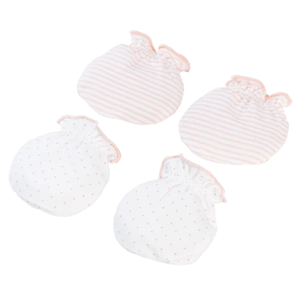 Cặp bao tay sơ sinh thun Animo BA1022073 (NB,Cam)