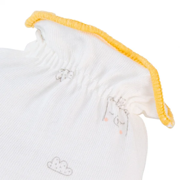 Cặp bao tay sơ sinh thun Animo BA1022072 (NB,Vàng)
