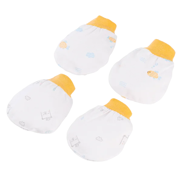 Cặp bao tay sơ sinh bo Animo BA1022068 (NB,Vàng)