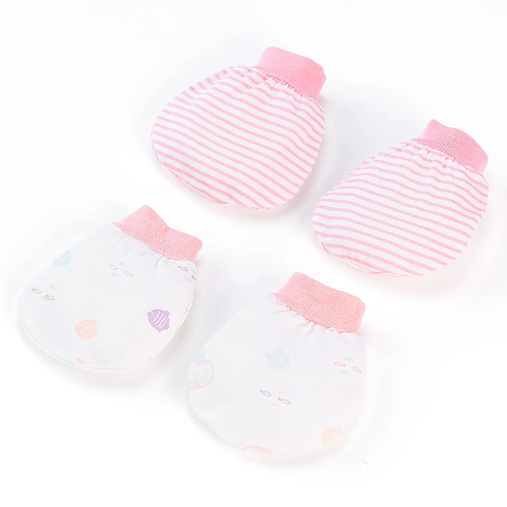 Cặp bao tay sơ sinh bo Animo BA1022066 (NB,Hồng)