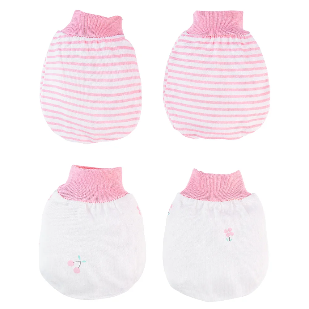 Cặp bao tay sơ sinh bo Animo BA1022066 (NB,Hồng)