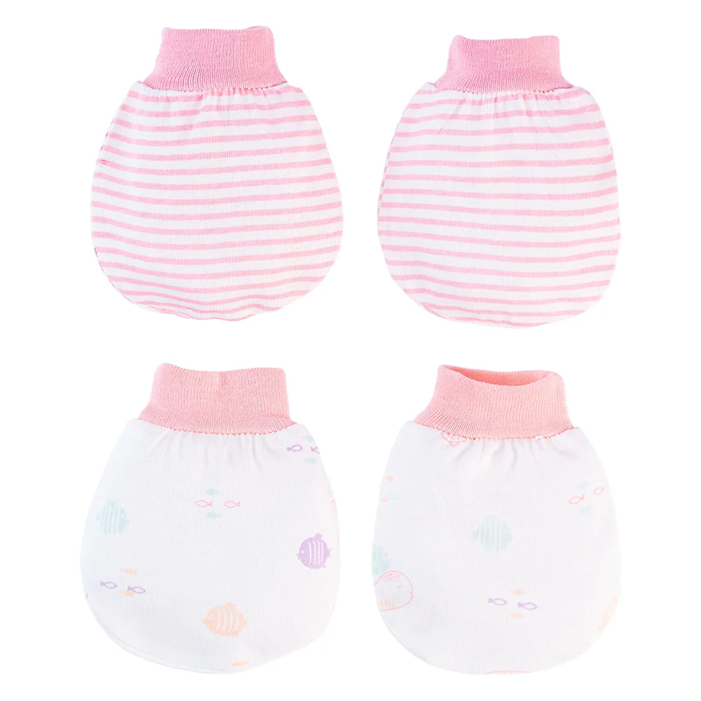 Cặp bao tay sơ sinh bo Animo BA1022066 (NB,Hồng)