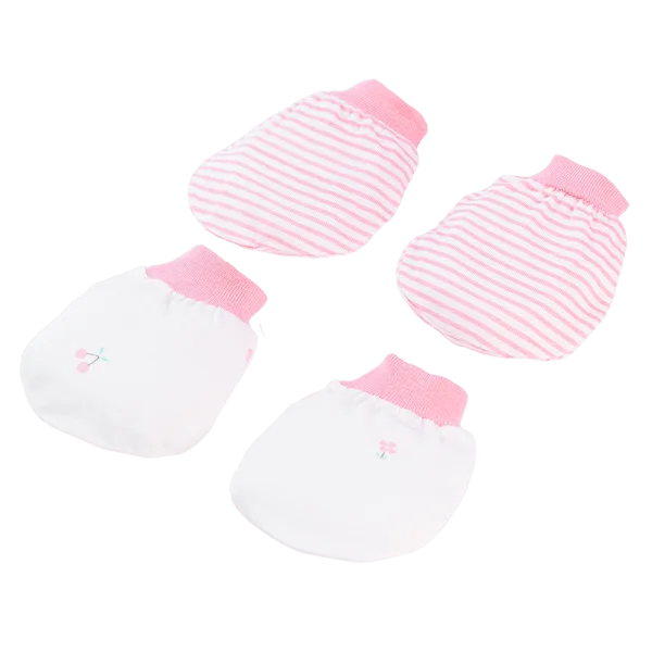 Cặp bao tay sơ sinh bo Animo BA1022066 (NB,Hồng)