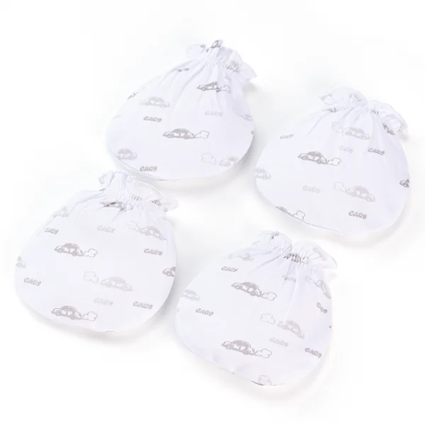 Cặp bao tay sơ sinh thun Animo HN522053 (NB,Xám)