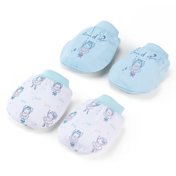 Cặp bao tay sơ sinh bo Animo HN522052 (NB,Xanh ngọc)