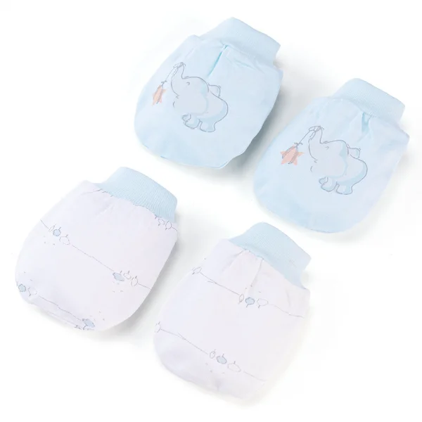 Cặp bao tay sơ sinh bo Animo HN522052 (NB,Xanh ngọc)