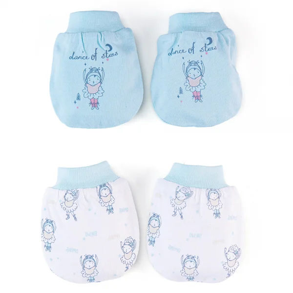 Cặp bao tay sơ sinh bo Animo HN522052 (NB,Xanh ngọc)