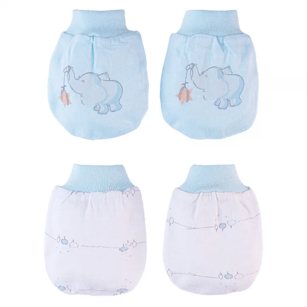 Cặp bao tay sơ sinh bo Animo HN522052 (NB,Xanh ngọc)