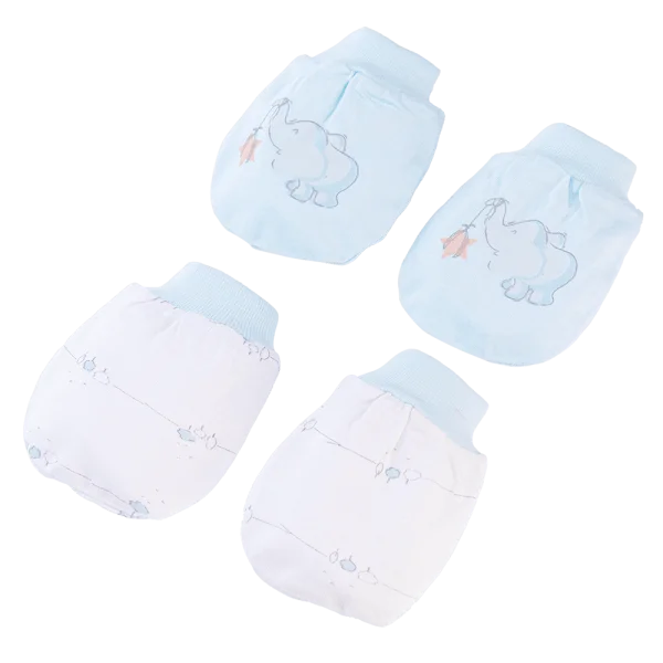 Cặp bao tay sơ sinh bo Animo HN522052 (NB,Xanh ngọc)