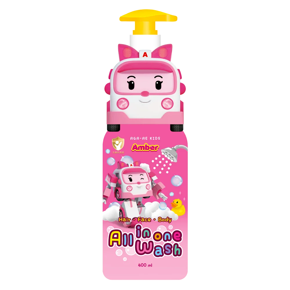 Tắm gội toàn thân cho bé Aga-ae 400ml (hồng)