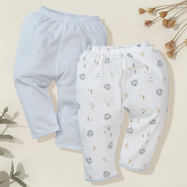 Cặp quần sơ sinh dài Animo KV422092 (NB-12M,Xám)