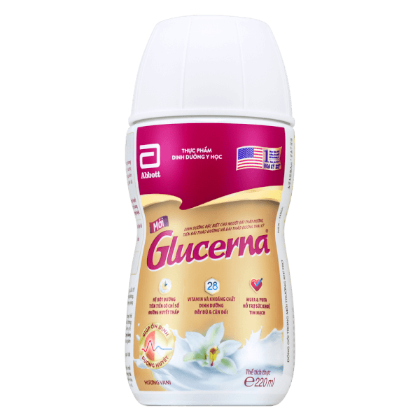 Combo 4 thùng Thực phẩm dinh dưỡng y học Glucerna 220ml (Lốc 6 chai) - 5 lốc/thùng