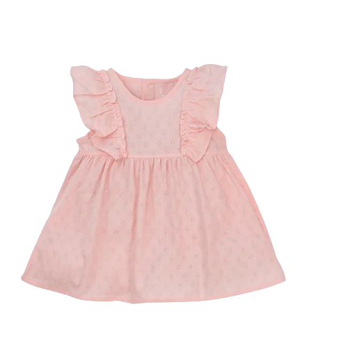 Đầm vải bé gái Animo TX422055 (6M-3Y,Hồng)