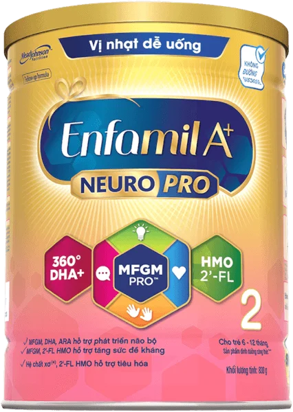 Sữa Enfamil A+ số 2 830g (6-12 tháng) 2Flex