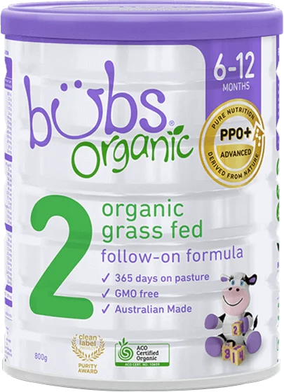 Sữa Bubs Organic Bovine số 2 800g (6-12 tháng)