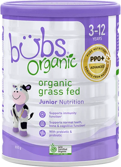 Sữa Bubs Organic Bovine số 4 Junior 800g (3-12 tuổi)