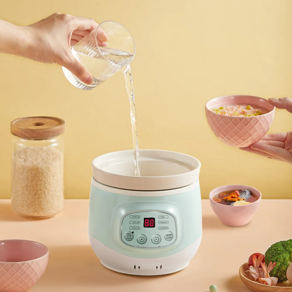 Nồi nấu chậm thông minh Bear 1L (DDG-D10J2, đun trực tiếp)