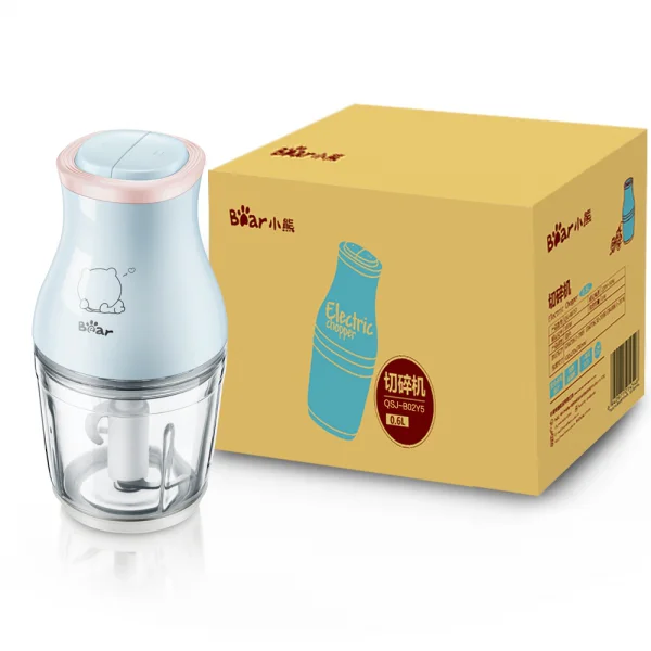 Máy xay thực phẩm đa năng Bear (0.6L, 2 mức xay, QSJ-B02Y5, CC)