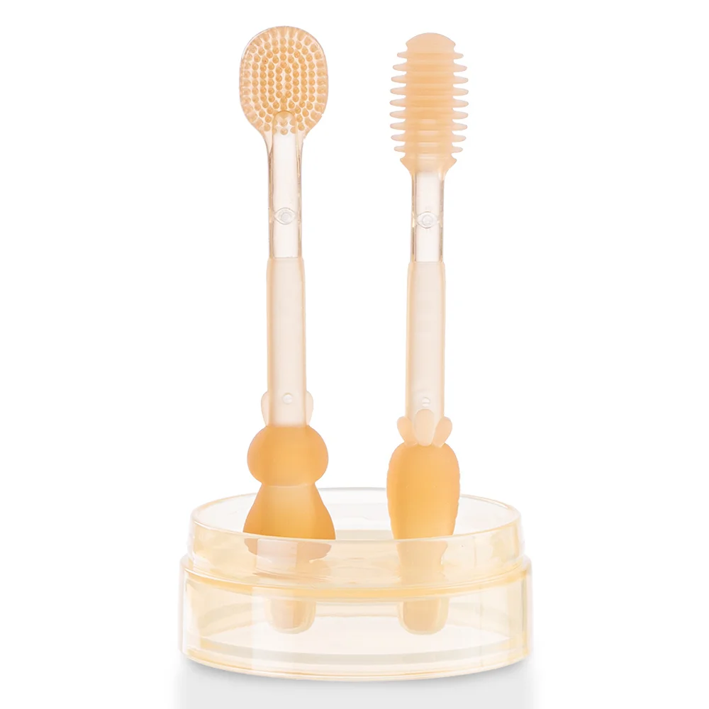 Bàn chải rơ lưỡi silicone Animo (GH-TRle01)