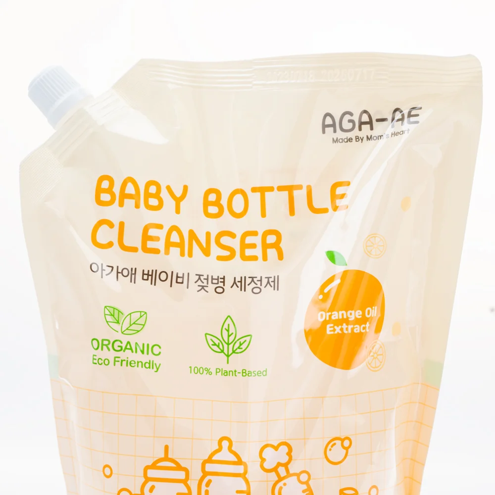 Combo 2 Nước rửa bình sữa AGA-AE hương cam - Túi 1L