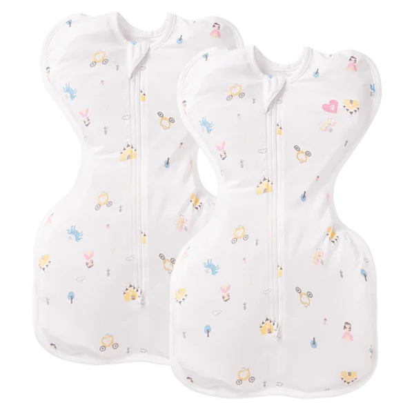 Combo 2 Nhộng chũn sợi tre kháng khuẩn Animo VD423040 (NB,Hồng)