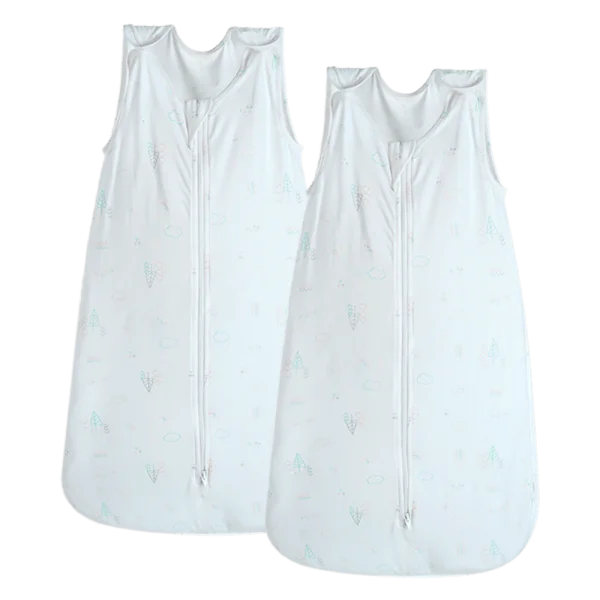 Combo 2 Túi ngủ sơ sinh sợi tre Animo I1021008 (6-12M,Trắng)