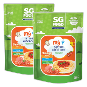 Quà tặng khi mua Combo 2 Mỳ Ý thịt thăn xốt cà chua SG Food 200g