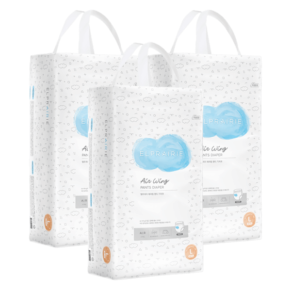 Combo 3 Bỉm tã quần Elprairie AW (L, 9-12kg, 44 miếng)