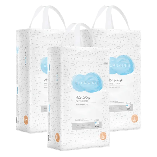 Combo 3 Bỉm tã quần Elprairie AW (L, 9-12kg, 44 miếng)