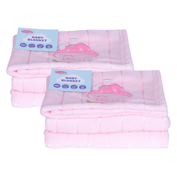 Combo 2 Chăn bông cho bé ConCung Good hình nấm hồng K126-6048