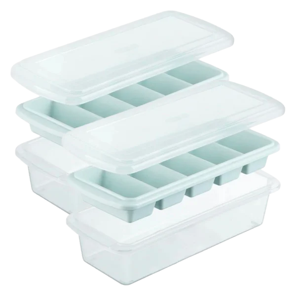 Combo 2 Khay đá thanh Kari 5 viên (INC, có nắp )