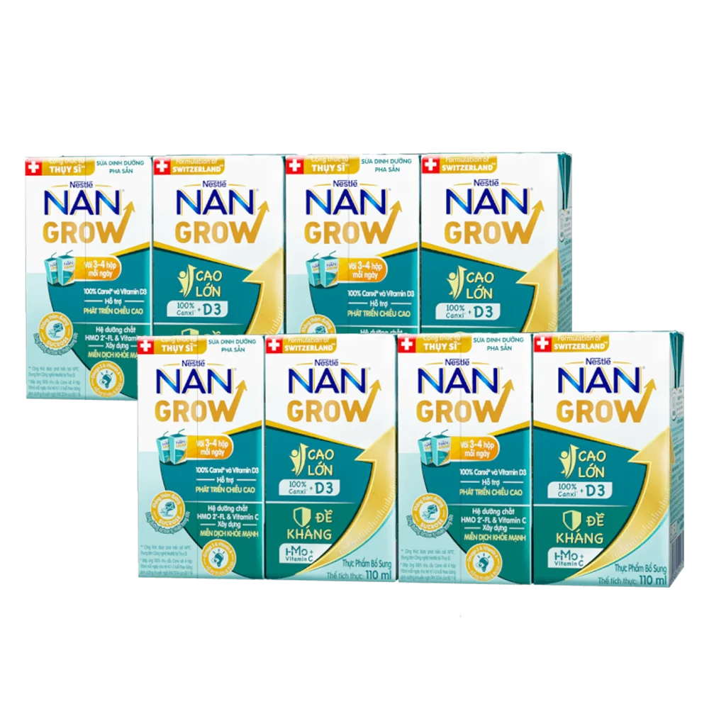 Combo 2 Thực phẩm bổ sung Nestlé NANGROW 9 (4x110ml)