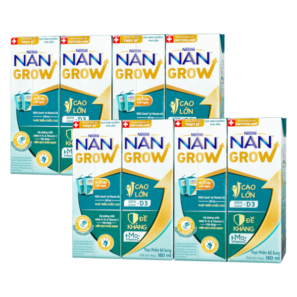 Combo 2 Thực phẩm bổ sung Nestlé NANGROW 6 (4x180ml)