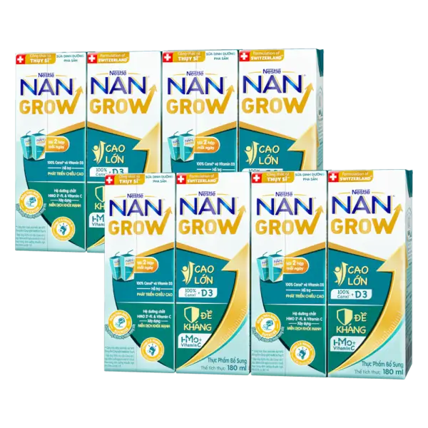 Combo 2 Thực phẩm bổ sung Nestlé NANGROW 6 (4x180ml)