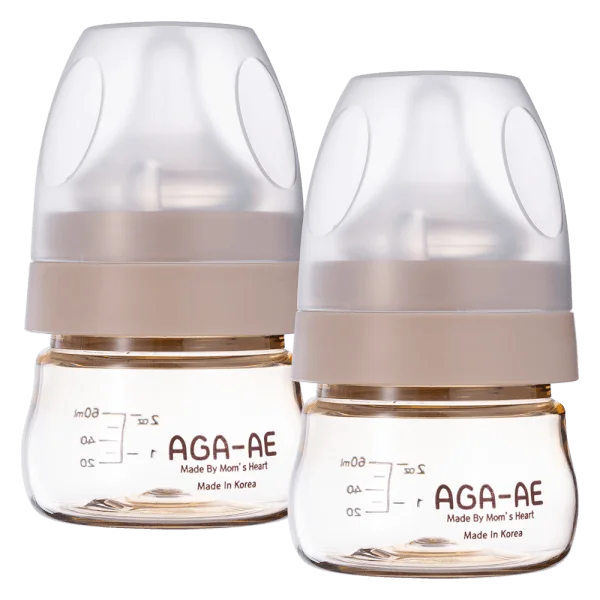 Combo 2 Bình sữa PPSU Aga-ae (Be) 60ml