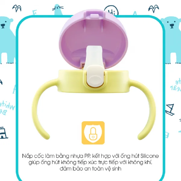 Bình tập uống T.L.I Richell 200ml (Vàng, RC21400)