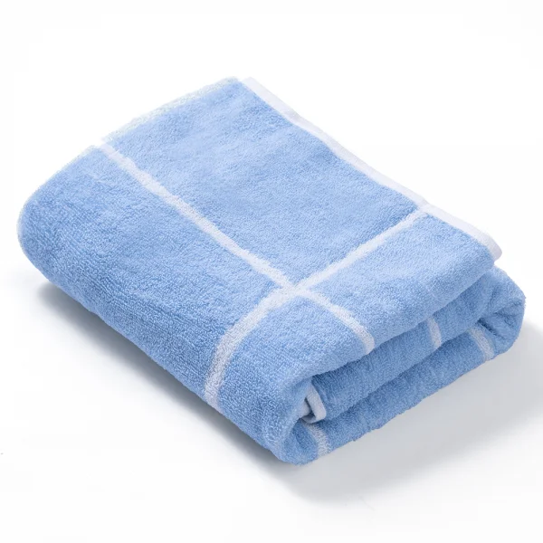 Khăn tắm dệt họa tiết 2 mặt Cotton Animo T2304_HV004 (60x120cm,Xanh nhạt)