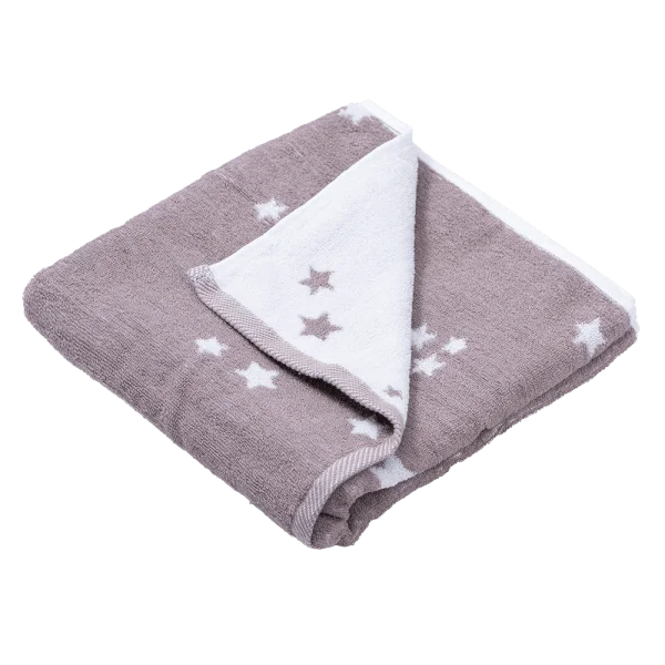 Khăn tắm dệt họa tiết 2 mặt Cotton Animo T2304_HV004 (60x120cm,Xám)